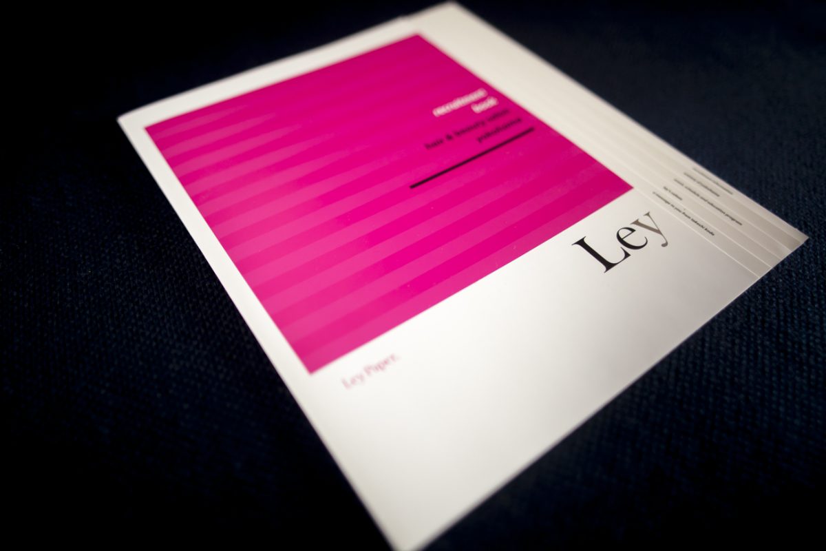 Hair and beauty salon Ley｜Recruiting book brochure リクルート用冊子｜グラフィックデザイン
