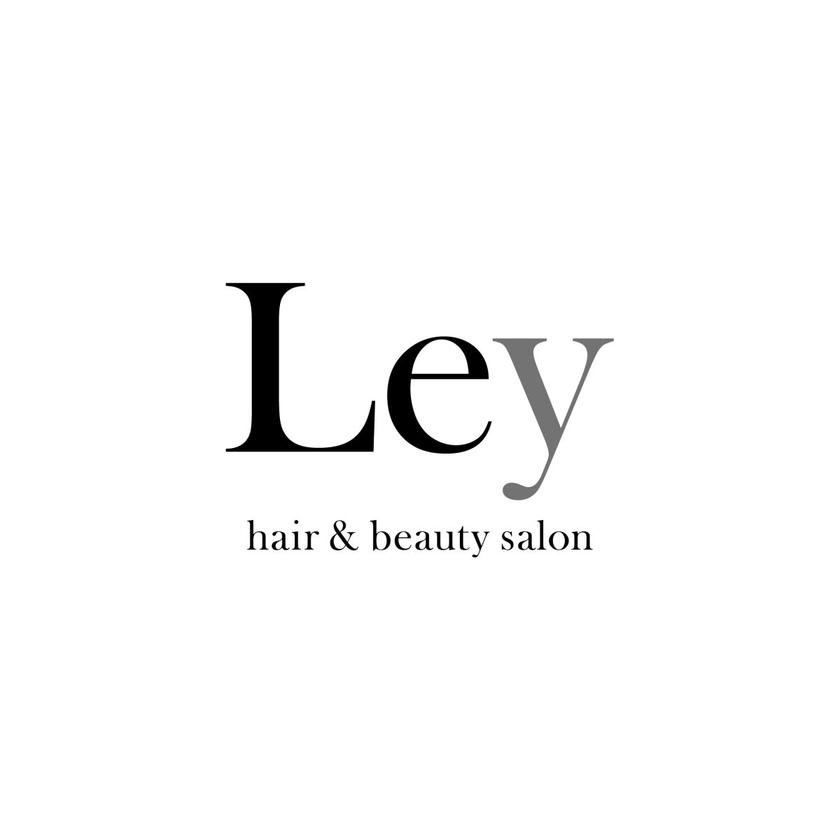 Hair and beauty salon Ley｜CIロゴデザイン グラフィックデザイン ブランドデザイン｜美容室・ヘアサロン｜神奈川県