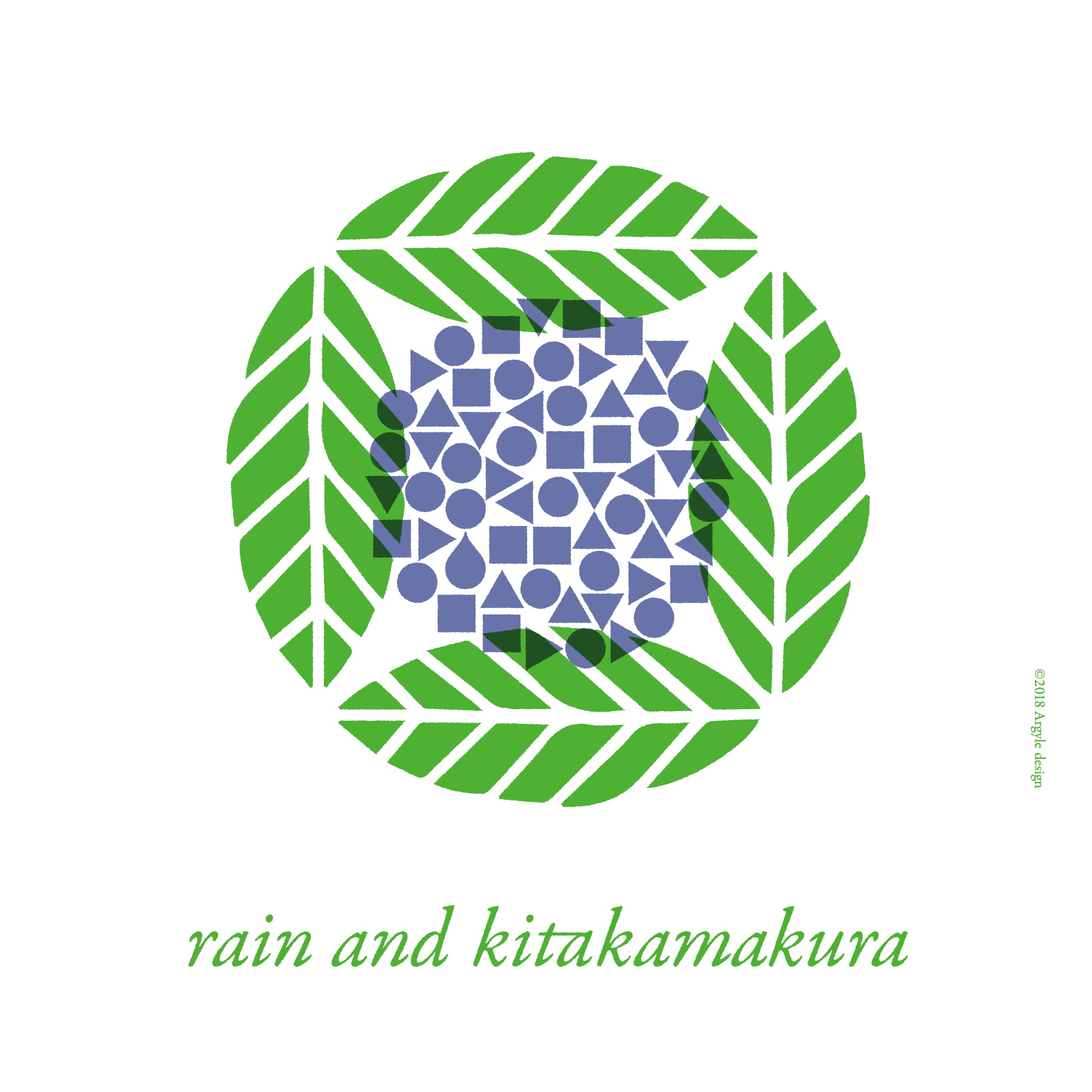 雨、北鎌倉　ロゴシンボル・デザイン