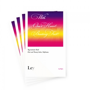 Hair and beauty salon Ley｜Recruiting book brochure 2019｜表紙カヴァーデザイン