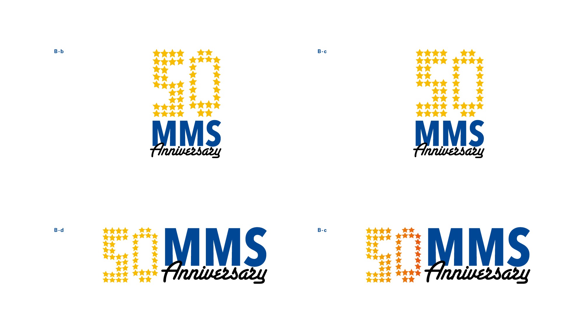 50th Anniversary｜キャンペーンロゴ｜明海グループ – MMS株式会社｜海運業 船舶管理業｜アートディレクション ロゴデザイン｜東京都目黒区｜ヴァリエーション [Proposal]