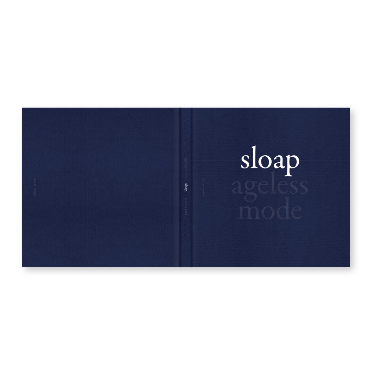 写真集 sloap / ageless mode｜SLOAP BOOKS｜装幀 ブックデザイン ディレクション｜ファブリックカバー装｜服飾 ...