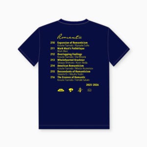 セントラル愛知交響楽団 Central Aichi Symphony Orchestra｜“Romantic” Tシャツ｜2025-2026 シーズン｜クリエイティヴディレクション グラフィックデザイン｜角田鋼亮（音楽監督・指揮者）公益社団法人セントラル愛知交響楽団｜愛知県名古屋市中村区｜裏