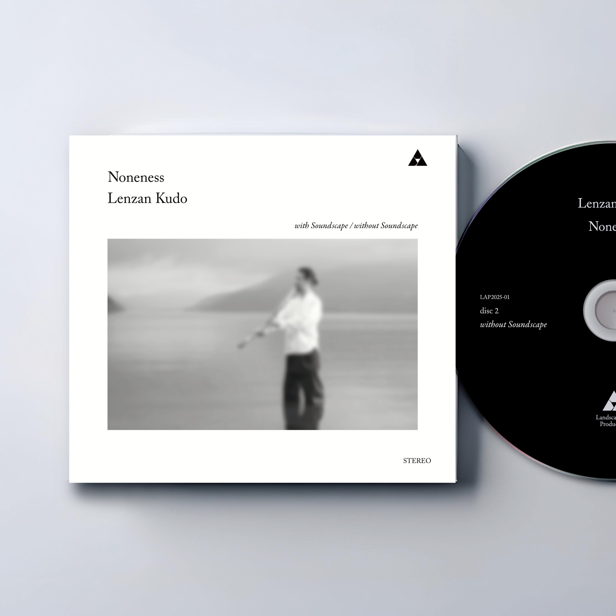 Lenzan Kudo 工藤煉山｜「Noneness」｜2CDアルバム パッッケージ デザイン アートディレクション｜Landscape art production｜神奈川県足柄下郡箱根町